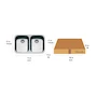 Miniatura de Tarja Doble Smeg Modelo UM4040 de Submontar en Acero Inoxidable