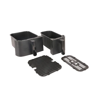 Imagen 3 de T-fal Freidora de Aire Dual Easy Fry & Grill EY905N50 Negro 8.3 L