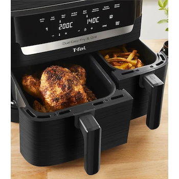 Imagen 5 de T-fal Freidora de Aire Dual Easy Fry & Grill EY905N50 Negro 8.3 L