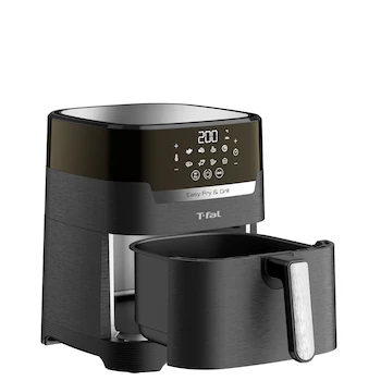 Imagen 2 de Freidora de Aire T-fal Easy Fry and Grill EY505850 Negra 4.2 L