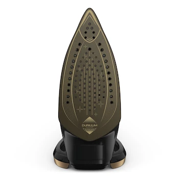 Imagen 2 de Plancha de Vapor T-fal Puregliss FV8064X0 Durilium Airglide Autoclean Negro con Dorado