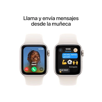 Imagen 4 de Apple Watch SE (2nd Generation) GPS 40mm Starlight Aluminum Case with Starlight Sport Band