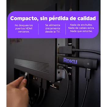Imagen 4 de Roku Streaming Stick 4K Negro Modelo 3820R con Control Remoto