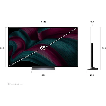 Imagen 3 de LG 65 Pulgadas OLED EVO AI C5 Series 4K Smart TV webOS 2025 Modelo OLE65C5PSA