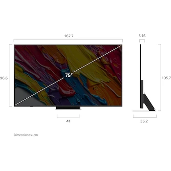 Imagen 3 de LG QNED AI QNED83 Series 75QNED83ASG 75-Inch 4K Smart TV