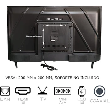 Imagen 5 de Smart TV Q-Touch QN4023 40 Pulgadas Full HD Android TV LED Negra