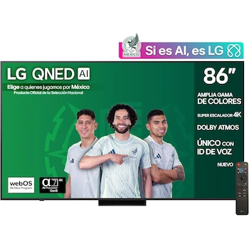 Imagen de referencia para LG 86QNED83ASG 86-Inch QNED AI QNED83 Series 4K Smart TV webOS 2025
