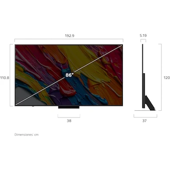 Imagen 3 de LG 86QNED83ASG 86-Inch QNED AI QNED83 Series 4K Smart TV webOS 2025