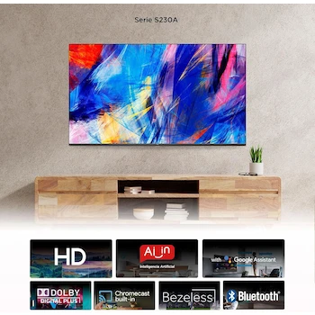 Imagen 2 de TCL Smart TV 32 Pulgadas Modelo 32S230A Android TV Full HD Negro