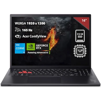 Imagen 1 de Acer Nitro Lite NL16-71G Laptop Gamer 16" Intel Core i5-13420H 16GB RAM 512GB SSD NVIDIA GeForce RTX 4050 con Seguro Gratis 1 Año contra Robo y Catástrofes Naturales