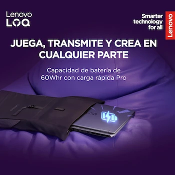 Imagen 5 de Lenovo LOQ 15IRX10 15.6" Gaming Laptop Intel Core i5 NVIDIA GeForce RTX 4050 24GB RAM 512GB SSD Luna Grey Windows 11 Home