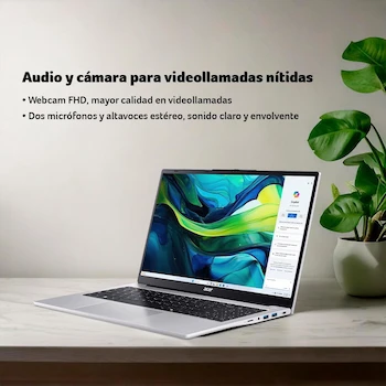 Imagen 4 de Acer Aspire Lite AL15-51 Laptop 15.6" AMD Ryzen 7 5700U 16GB RAM 1TB SSD Steel Gray