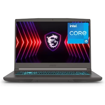 Imagen alusiva al producto MSI Thin 15 B13VE-1697CA 15.6-inch FHD 144Hz Gaming Laptop Intel Core i5-13420H NVIDIA GeForce RTX 4050 16GB DDR4 RAM 512GB NVMe SSD Windows 11 Home Black