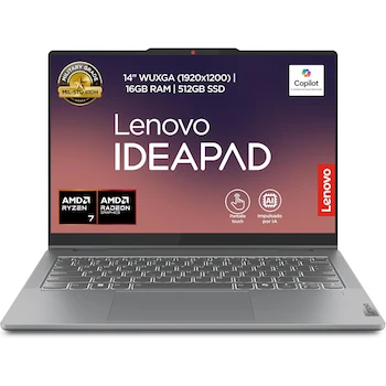 Imagen alusiva al producto Lenovo IdeaPad 5 2-in-1 14AHP9 Luna Grey Laptop 14" OLED Touch AMD Ryzen 7 16GB RAM 512GB SSD