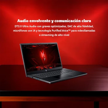 Imagen 2 de Acer Nitro V ANV15-51-95KN Laptop 15.6" Intel Core i9-13900H 16GB RAM 1TB SSD NVIDIA GeForce RTX 4060 Obsidian Black with 1 Year Free Theft and Natural Disaster Insurance