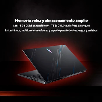 Imagen 4 de Acer Nitro V ANV15-51-95KN Laptop 15.6" Intel Core i9-13900H 16GB RAM 1TB SSD NVIDIA GeForce RTX 4060 Obsidian Black with 1 Year Free Theft and Natural Disaster Insurance