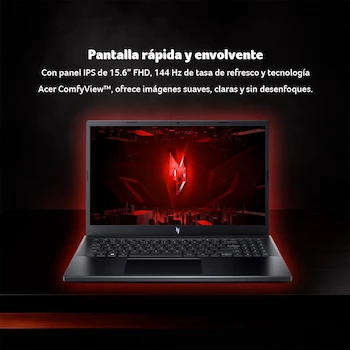 Imagen 5 de Acer Nitro V ANV15-51-95KN Laptop 15.6" Intel Core i9-13900H 16GB RAM 1TB SSD NVIDIA GeForce RTX 4060 Obsidian Black with 1 Year Free Theft and Natural Disaster Insurance