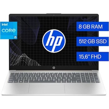 Imagen 2 de HP Laptop 15-fd0045la Intel Core i5 8GB RAM 512GB SSD 15.6" FHD Windows 11 Home Teclado Español Garantía México Oro y Plata