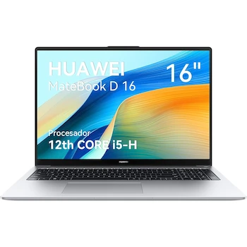 Imagen alusiva al producto HUAWEI MateBook D 16 Intel 12th Gen Core i5-12450H 16GB RAM 512GB SSD Windows 11 Plateado
