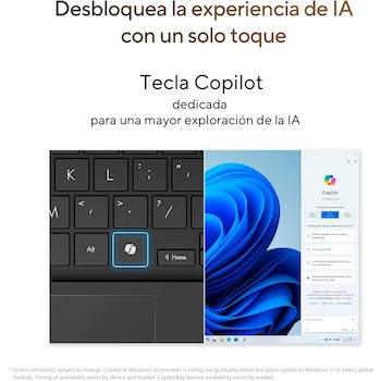 Imagen 5 de ASUS Vivobook S 14 OLED Laptop 14" WUXGA AMD Ryzen AI 9 24GB RAM 1TB SSD Plata con Mochila