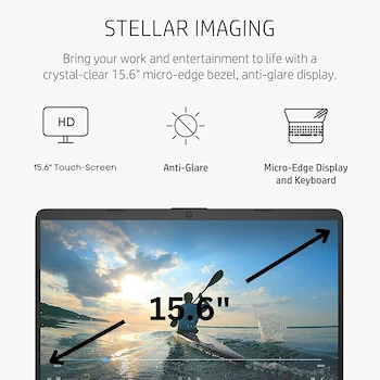 Imagen 5 de Laptop HP Pavilion 15.6" HD Táctil, Intel Core, 16GB RAM, 1TB SSD, Windows 11 Home, Plateada