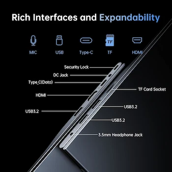 Imagen 4 de ACEMAGIC LX15 15.6 Inch Laptop Intel N97 Processor 16GB DDR4 RAM 512GB SSD Windows 11 Pro Spanish Keyboard