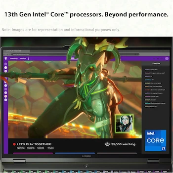 Imagen 2 de Lenovo Legion Pro 5i 16" Gaming Laptop Intel Core i7-13700HX 64GB DDR5 RAM 2TB PCIe SSD NVIDIA GeForce RTX 4060 WQXGA 2560x1600 Display Windows 11 Home Onyx Grey