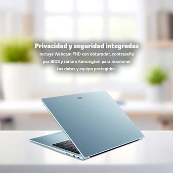 Imagen 3 de Acer Aspire Lite AL14-31P 14" Steel Gray Laptop Intel Core i3-N305 8GB RAM 512GB SSD IPS WUXGA