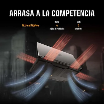 Imagen 5 de ASUS TUF Gaming A16 FA607NUG AMD Ryzen 7 NVIDIA GeForce RTX 4050 16" Laptop Mecha Gray