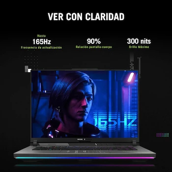 Imagen 5 de ASUS ROG Strix G16 2025 AMD Ryzen 9 8940HX NVIDIA GeForce RTX 5050 16GB RAM 512GB SSD