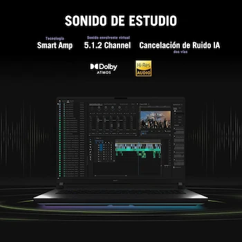 Imagen 5 de ASUS ROG Strix G18 (2025) Laptop with NVIDIA GeForce RTX 5070 Ti 12GB GDDR7, Intel Core Ultra 9 275HX, 32GB RAM, 2TB Storage, ROG Backpack Included, Spanish RGB Keyboard, Mexico Warranty and Service
