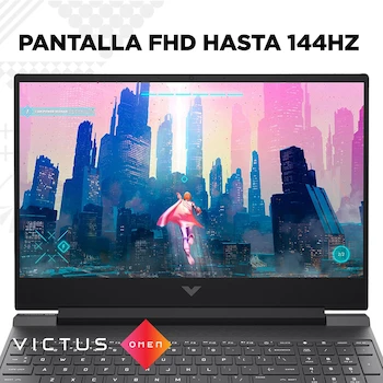 Imagen 5 de HP Victus 15-fa2701la Laptop 15.6" Intel Core i5 16GB RAM 512GB SSD NVIDIA GeForce RTX 4050 6GB Windows 11 Home Teclado Español Garantía México Plateado Mica