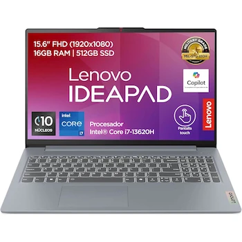Imagen de referencia para Lenovo IdeaPad Slim 3 15IRH8 15.6" Laptop Intel Core i7-13620H 16GB RAM 512GB SSD Windows 11 Home