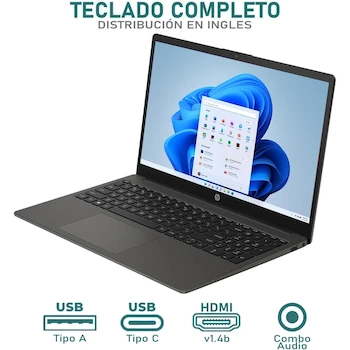 Imagen 4 de HP 255 G10 Laptop AMD Ryzen 7 7730U 32GB RAM 512GB SSD 15.6-inch Windows 11 Home English Keyboard