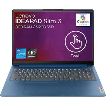 Imagen de referencia para Lenovo IdeaPad Slim 3 15.6" FHD Touchscreen Laptop Intel Core i5 13th Gen 10 Cores 8GB RAM 512GB SSD with Card Reader