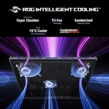 Imagen 4 de ASUS ROG Strix G16 (2025) Gaming Laptop 16-inch Eclipse Gray Model G615LM-S5128WS with Intel Core Ultra 9 275HX 16GB DDR5 RAM 1TB SSD