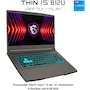 Miniatura de MSI Thin 15 B12UC Gaming Laptop Intel Core i5-12450H NVIDIA GeForce RTX 3050 8GB RAM 512GB SSD 15.6" Gris Teclado Español 2 Años Garantía