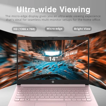 Imagen 4 de HP Laptop Premium Stream 14" Intel Celeron N4120 16 GB RAM 64 GB eMMC Win 11s Rosa con 1 Año Office 365