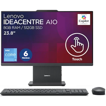 Imagen de referencia para Lenovo IdeaCentre All-in-One 24IRH9 Intel Core i3-1315U 8GB RAM 512GB SSD 23.8" FHD Touchscreen Windows 11 Home Spanish Keyboard