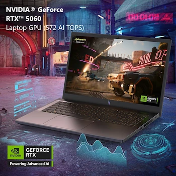 Imagen 3 de Acer Nitro V ANV15-51 Gaming Laptop Intel Core i9-13900H NVIDIA GeForce RTX 4060 15.6-inch FHD IPS Display 16GB DDR5 RAM 1TB PCIe Gen 4 SSD Wi-Fi 6 Black