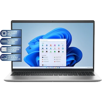 Imagen 2 de Laptop Dell Inspiron 3535 Plata 15.6" Full HD AMD Ryzen 5 7520U 8GB RAM 512GB SSD Windows 11 Home 64-bit Español