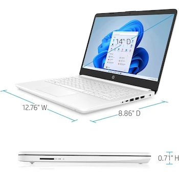 Imagen 5 de HP Laptop 14-inch HD Intel Quad-Core N4120 16GB DDR4 RAM 64GB eMMC Windows 11 with 1-Year Office 365
