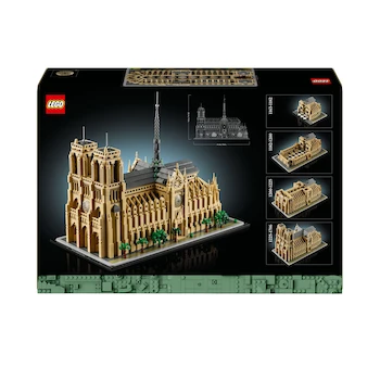 Imagen 4 de LEGO Architecture Notre-Dame de París Set de Construcción Modelo 21061 con 4383 Piezas