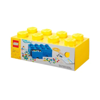 Imagen 2 de Bloque de Almacenamiento LEGO 5006916 Amarillo de 8 Botones