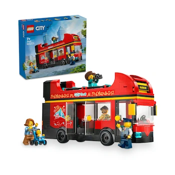 Imagen 1 de LEGO City Autobús Turístico Rojo de Dos Pisos Modelo 60407