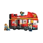 Miniatura de LEGO City Autobús Turístico Rojo de Dos Pisos Modelo 60407