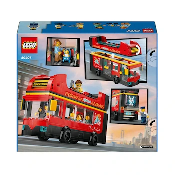 Imagen 4 de LEGO City Autobús Turístico Rojo de Dos Pisos Modelo 60407