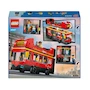 Miniatura de LEGO City Autobús Turístico Rojo de Dos Pisos Modelo 60407