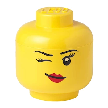 Imagen de referencia para Cabeza de Almacenamiento LEGO Grande Amarilla