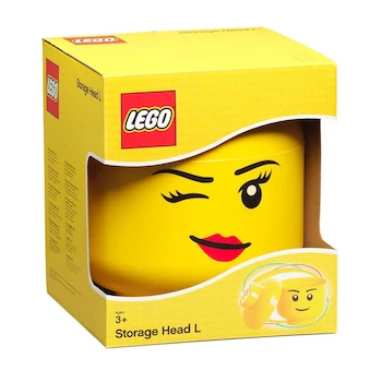 Imagen 2 de Cabeza de Almacenamiento LEGO Grande Amarilla